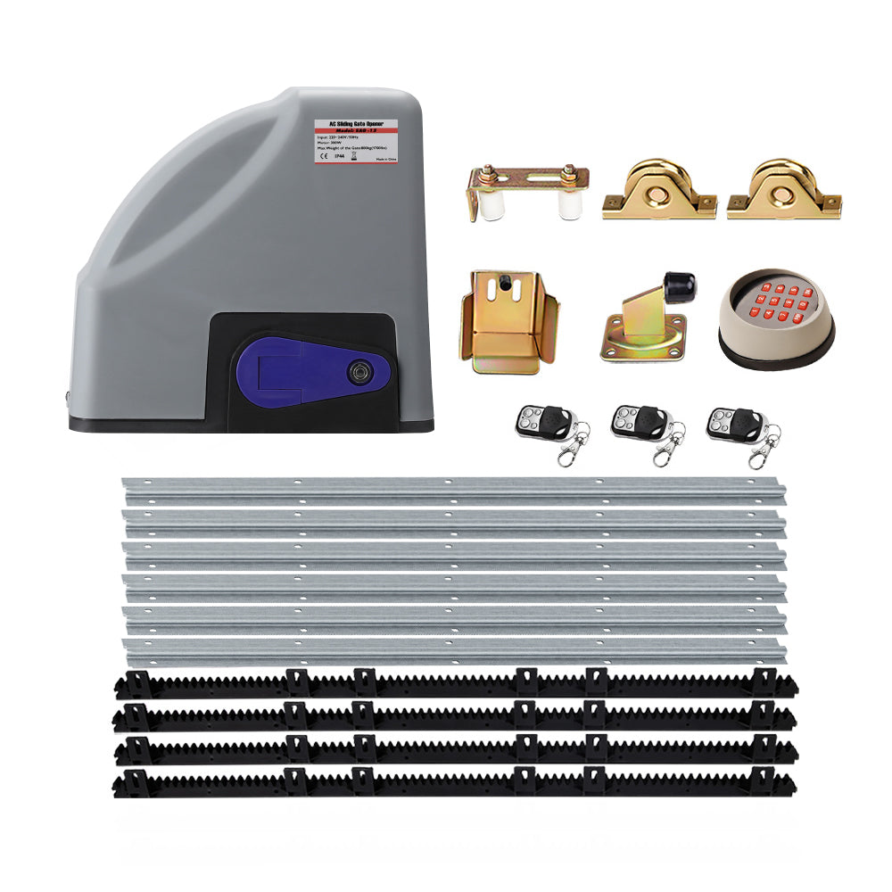 LockMaster Electric Sliding Gate Opener 800KG Keypad 4M