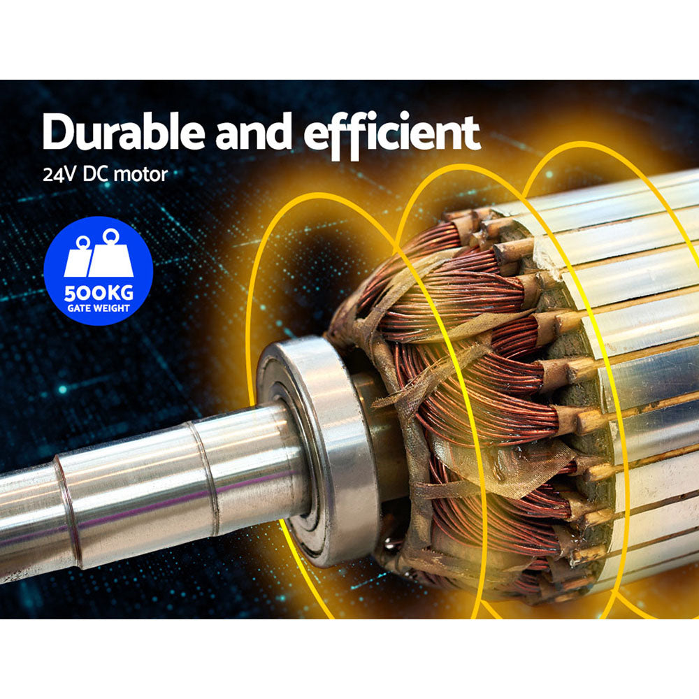 LockMaster Single Swing Gate Opener 500KG 20W Solar Panel