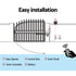 Single Swing Gate Opener 500KG 10W Solar Panel