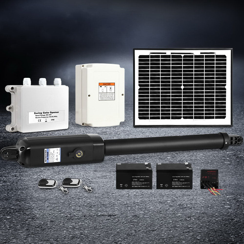 Single Swing Gate Opener 500KG 10W Solar Panel