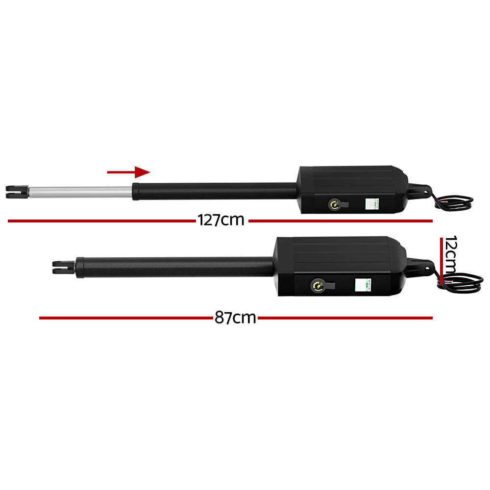 Dual Swing Gate Opener 40W Full Solar Power 600KG 10M