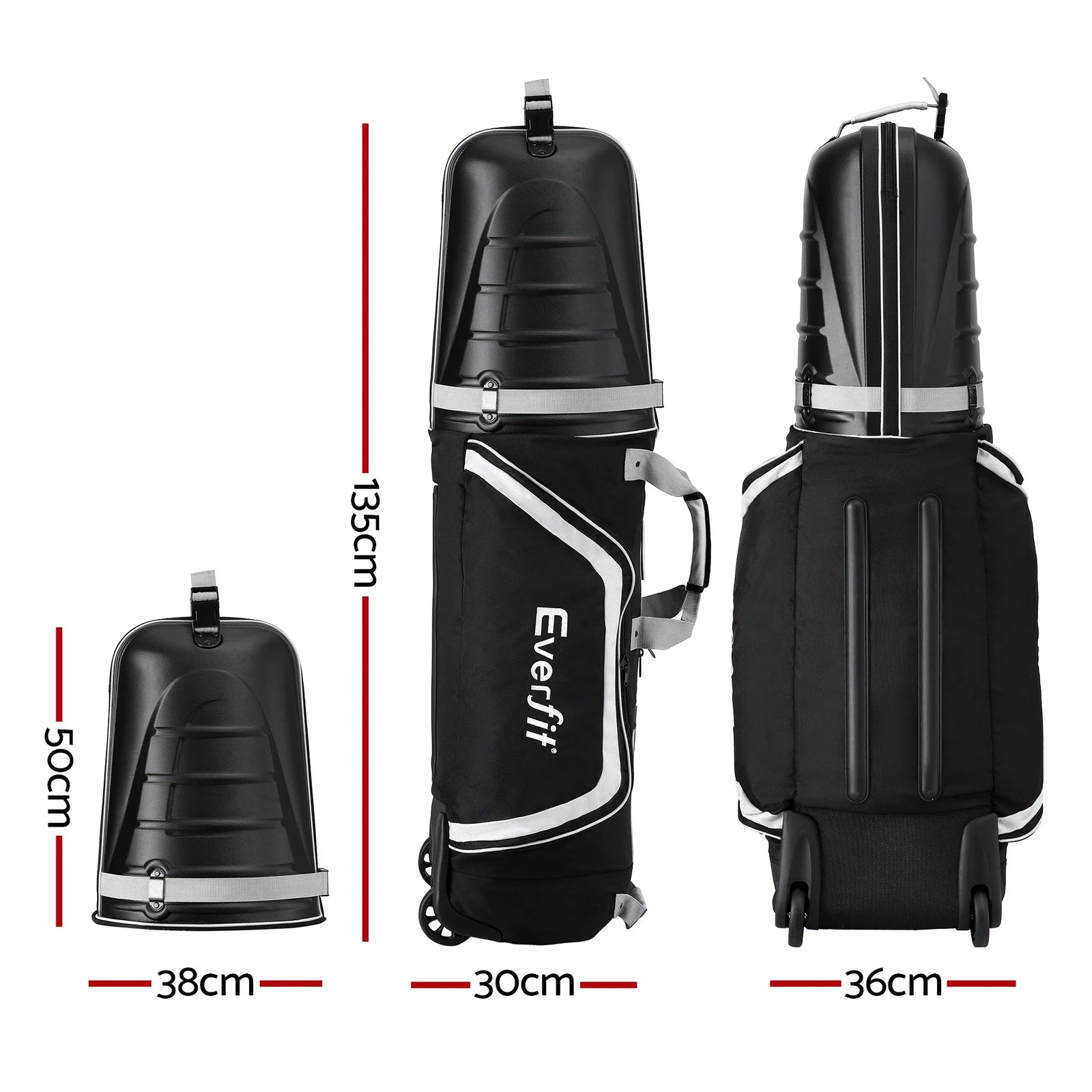 Golf Travel Bags for Airlines with Wheels Golf Clubs Hard Case Foldable