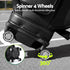 Golf Cart Bag Rolling Buggy Club Organiser Synthetic Leather Black