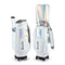 Golf Cart Bag Rolling Buggy Club Organiser Synthetic Leather White