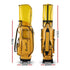 Golf Cart Bag Rolling Buggy Club Organiser Synthetic Leather Yellow