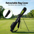Golf Stand Bag Lightweight Sunday Pitch And Putt Bag Black