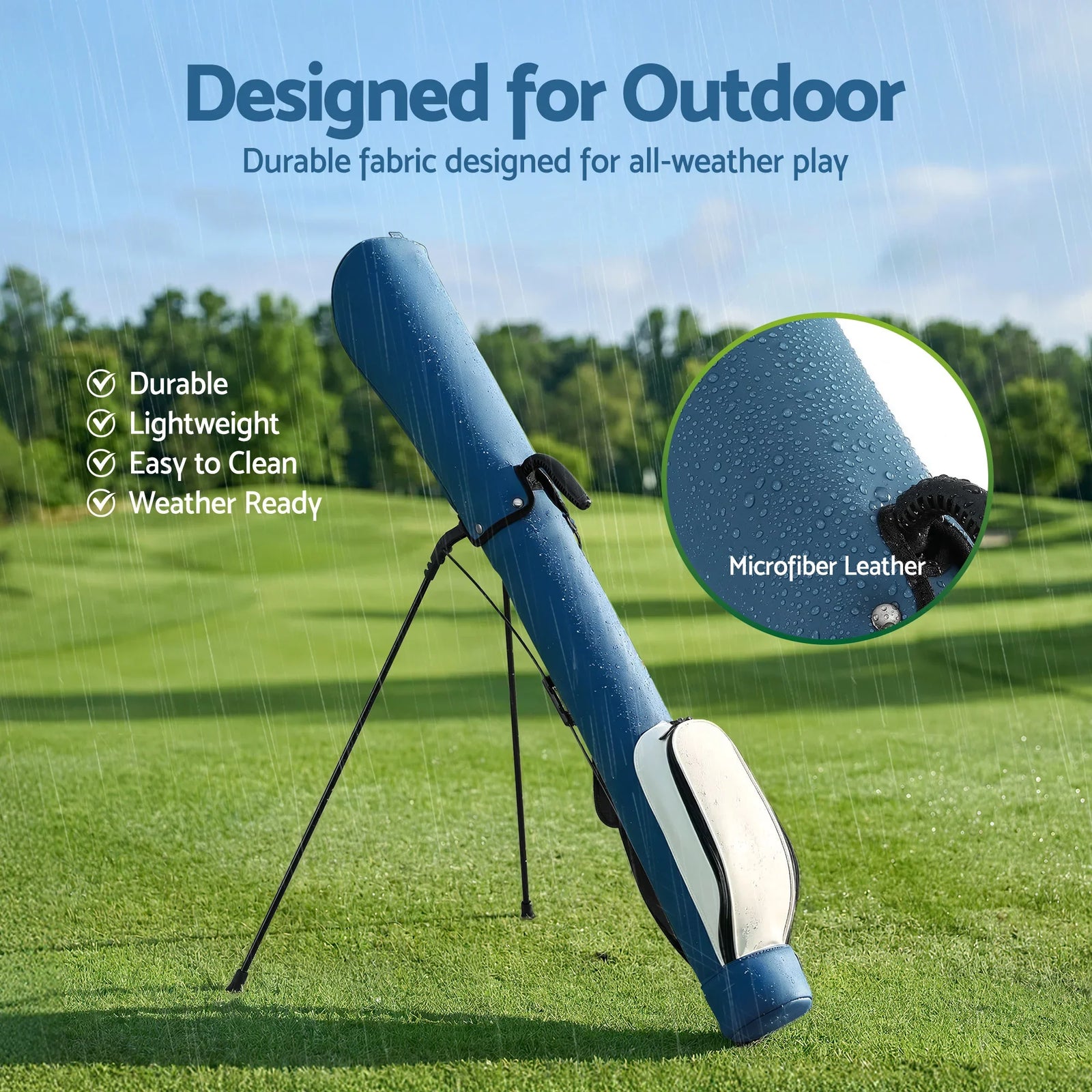 Golf Stand Bag Lightweight Sunday Pitch And Putt Bag Blue
