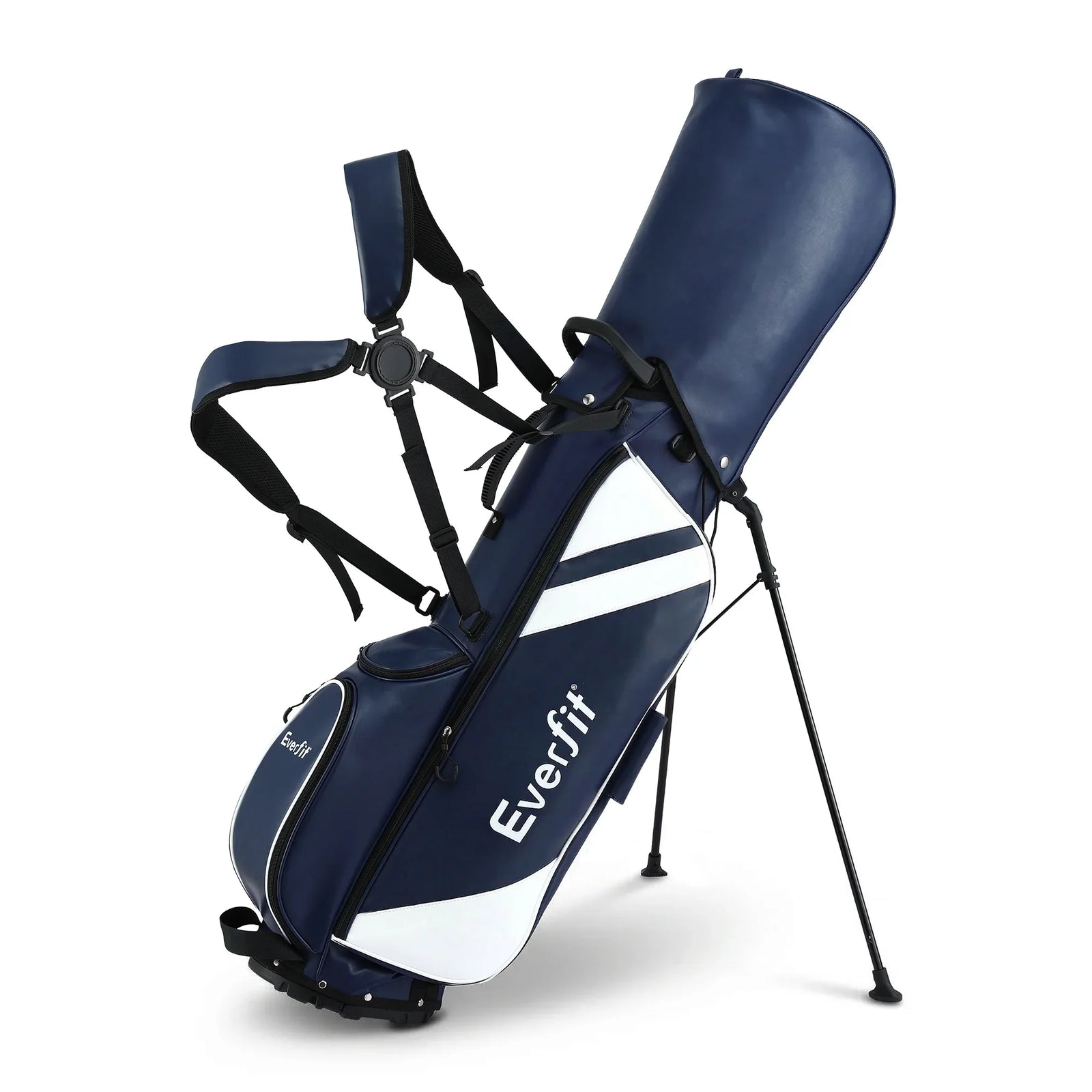Golf Stand Bag Lightweight Carry Bag Dual Strap Club Divider Blue