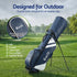 Golf Stand Bag Lightweight Carry Bag Dual Strap Club Divider Blue