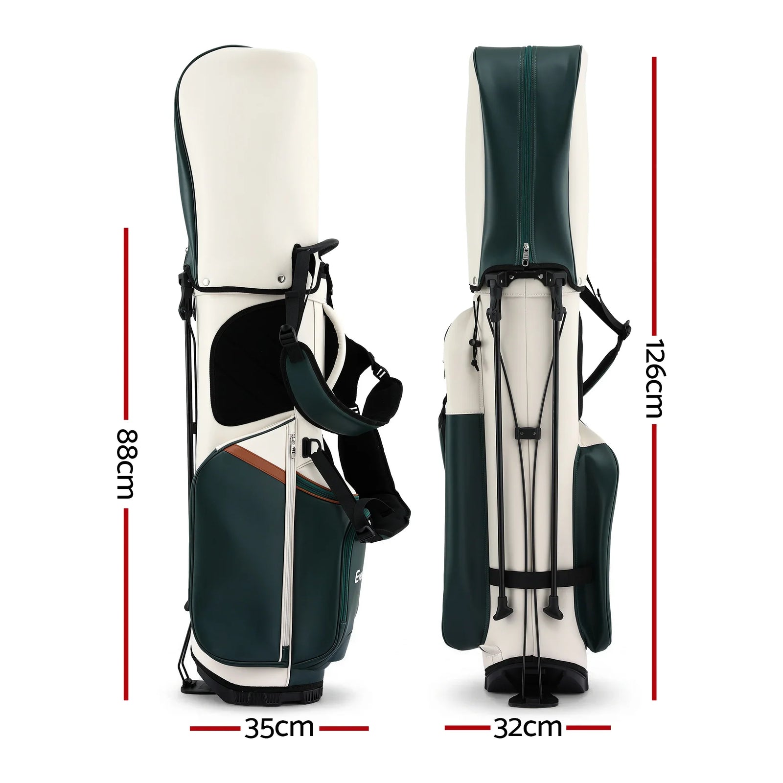 Golf Stand Bag Lightweight Carry Bag Dual Strap Club Divider