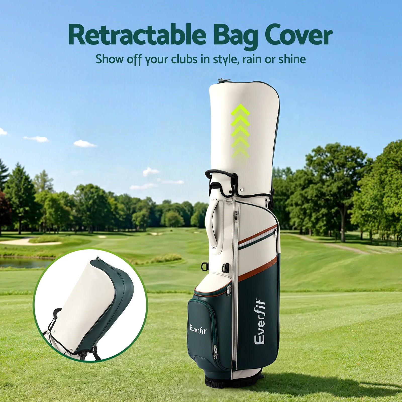 Golf Stand Bag Lightweight Carry Bag Dual Strap Club Divider