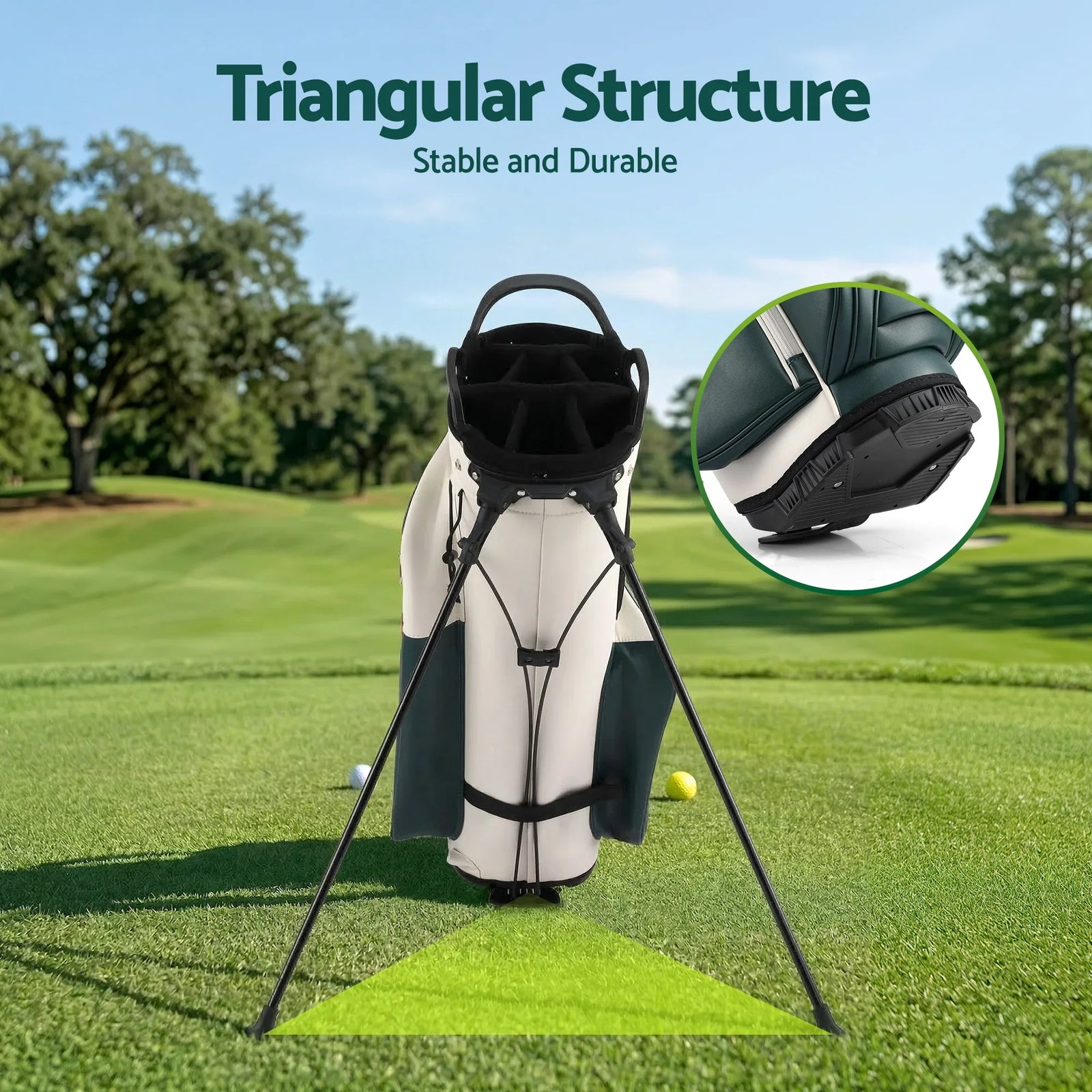 Golf Stand Bag Lightweight Carry Bag Dual Strap Club Divider