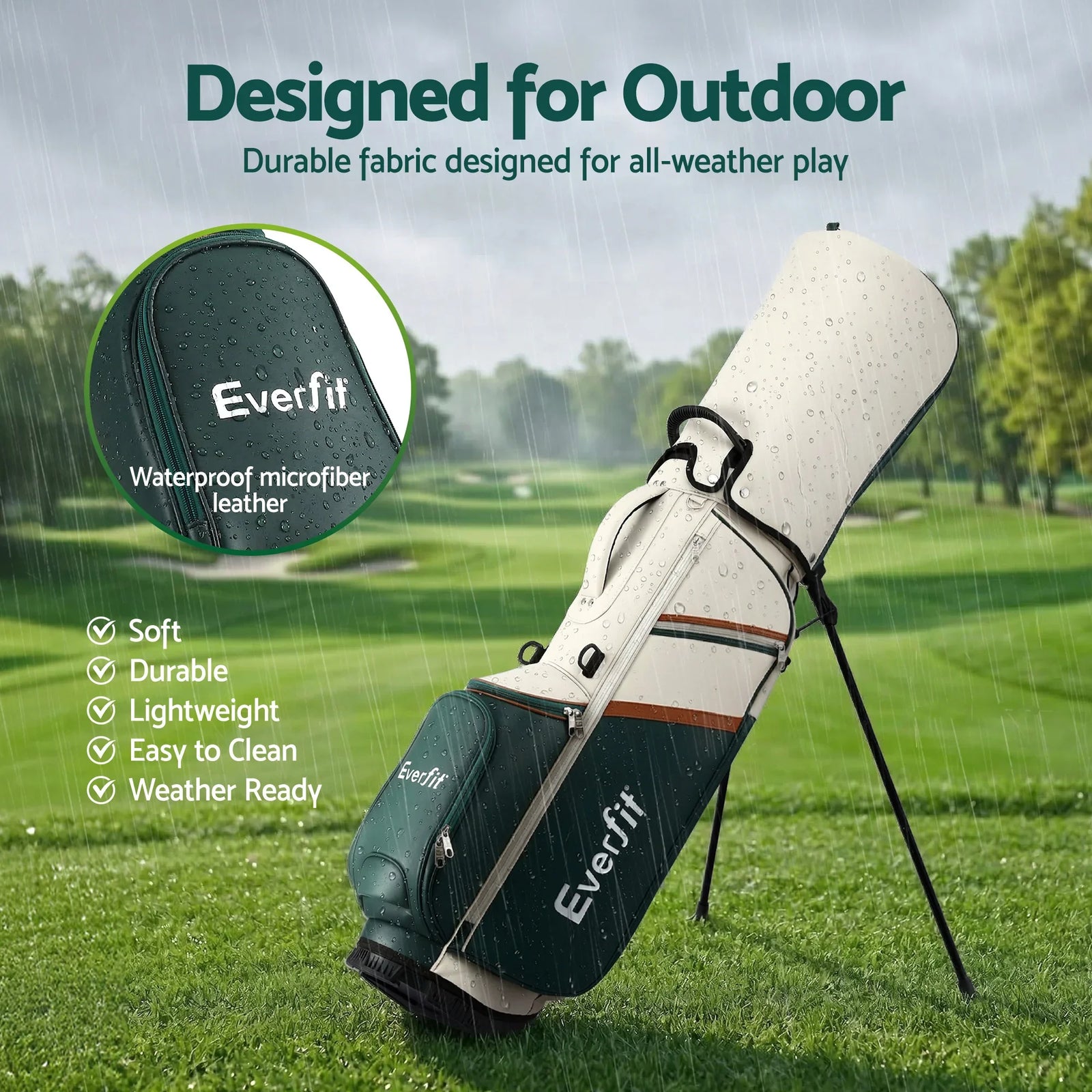 Golf Stand Bag Lightweight Carry Bag Dual Strap Club Divider