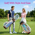 Golf Stand Bag Lightweight Carry Bag Dual Strap Club Divider Holographic
