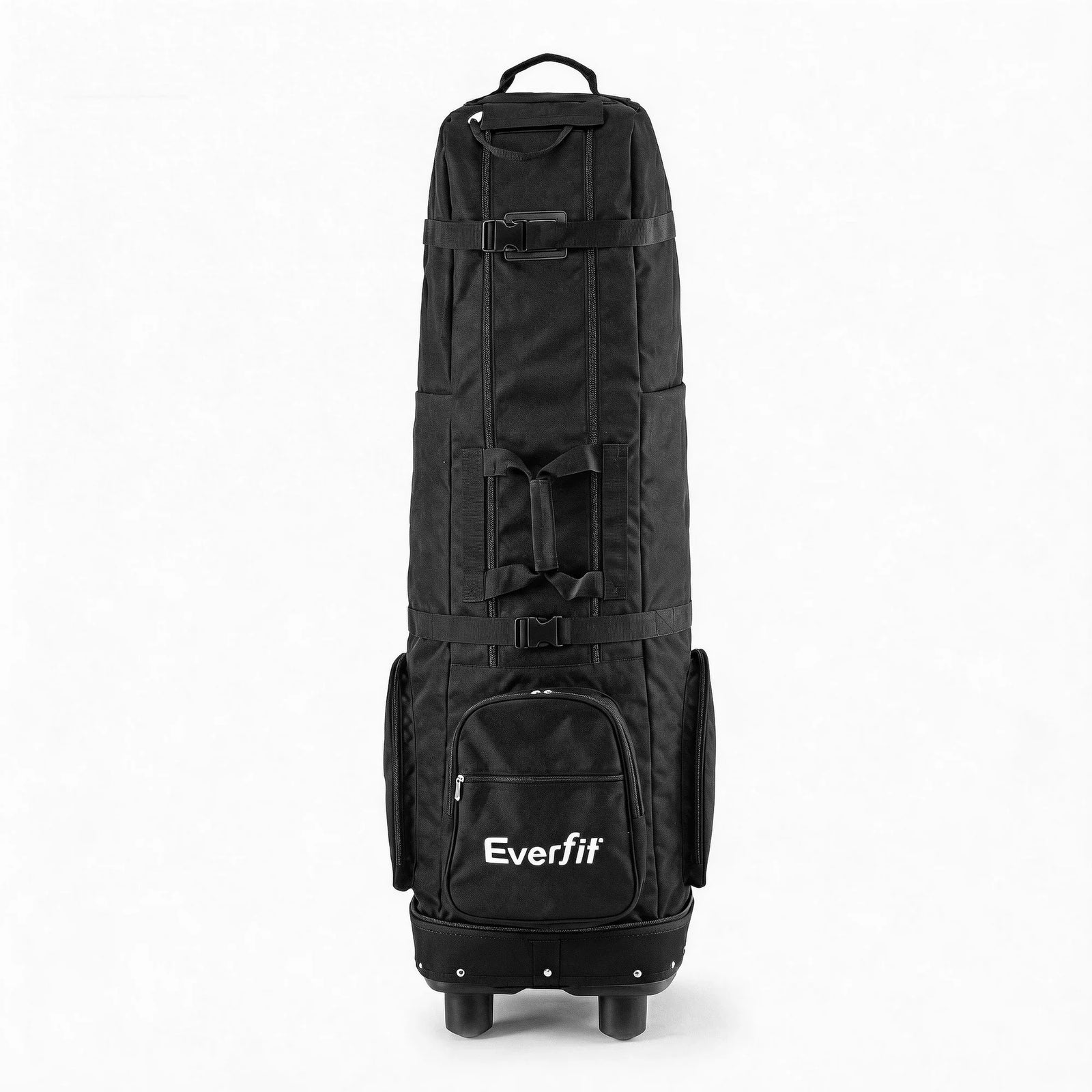 Golf Travel Bag Flight Cover Foldable Soft Case Wheels Black