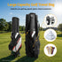 Golf Travel Bag Flight Cover Foldable Soft Case Wheels Black