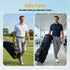 Golf Travel Bag Flight Cover Foldable Soft Case Wheels Black