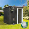 Livsip Metal Garden Shed 1.62x0.86M Outdoor Storage Shed Grey