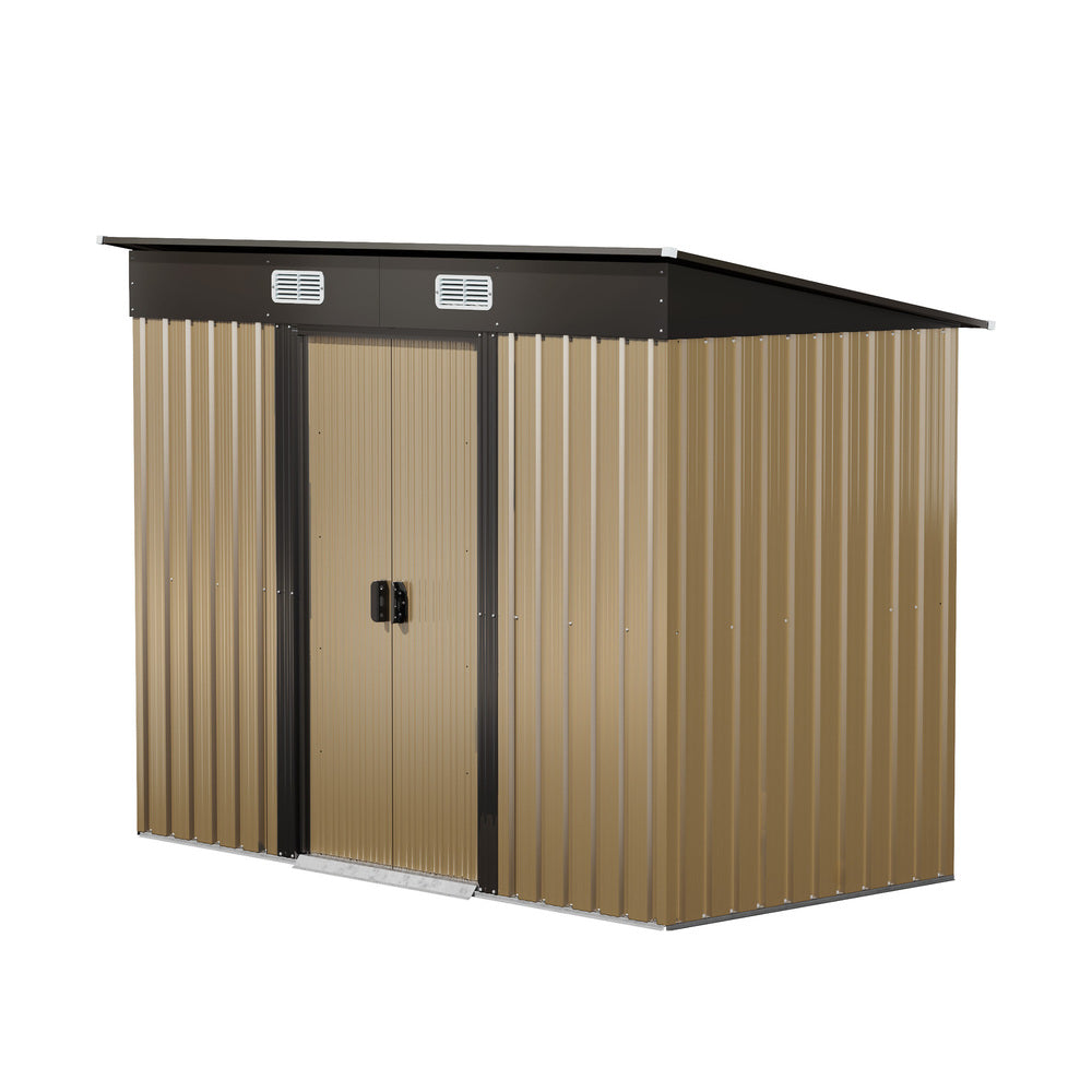 Livsip Garden Shed Outdoor Storage 2.38x1.31M Workshop Shelter Base