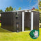 Livsip Metal Garden Shed 2.57x2.05M Lockable Outdoor Storage Shed Grey