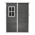 Garden Shed Outdoor Storage 1.52x1M Workshop Tool House Grey