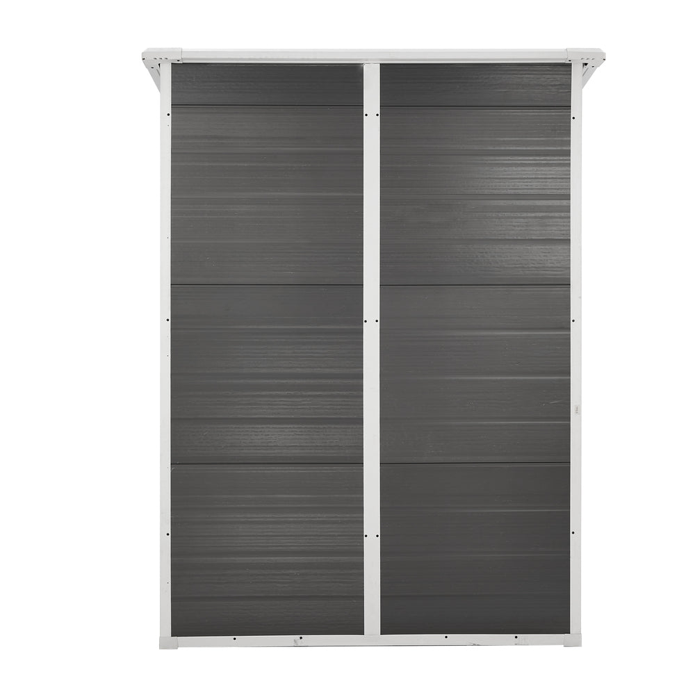 Garden Shed Outdoor Storage 1.52x1M Workshop Tool House Grey