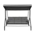 Gardeon Outdoor Swing Chair with Canopy Convertible Hanging Bed Grey