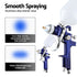 2PC HVLP Spray Gun Paint Gun Gravity Feed 0.8mm 1.4,mm Nozzles Included