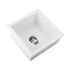 Kitchen Sink 38x38cm Granite Basin Single Bowl White