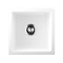 Kitchen Sink 38x38cm Granite Basin Single Bowl White