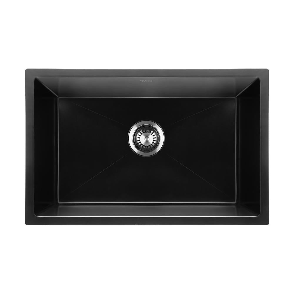 Kitchen Sink 70x45cm Granite Basin Single Bowl Black
