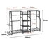 Everfit Golf Bag Storage Rack for 2 Bags & 16 Clubs, Garage Golf Organiser Black