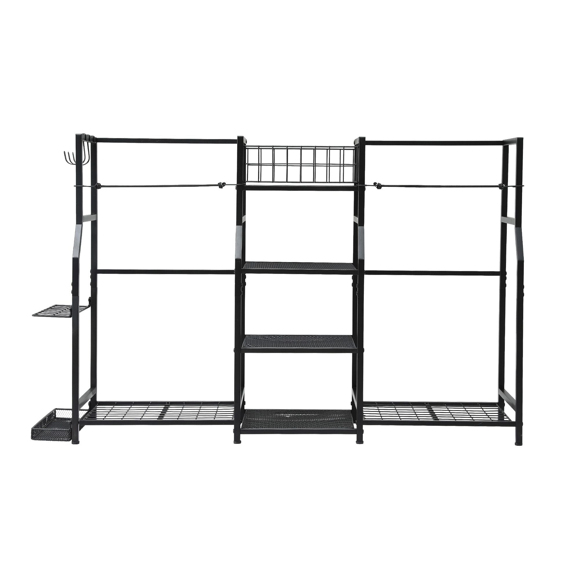 Everfit Golf Bag Storage Golfing Equipment Rack Holds 2 Bags 16 Clubs