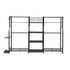 Everfit Golf Bag Storage Rack for 2 Bags & 16 Clubs, Garage Golf Organiser Black