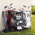 Everfit Golf Bag Storage Rack for 2 Bags & 16 Clubs, Garage Golf Organiser Black