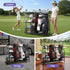 Everfit Golf 3 Bag Storage Golf Storage Garage Organizer with Wheels Black