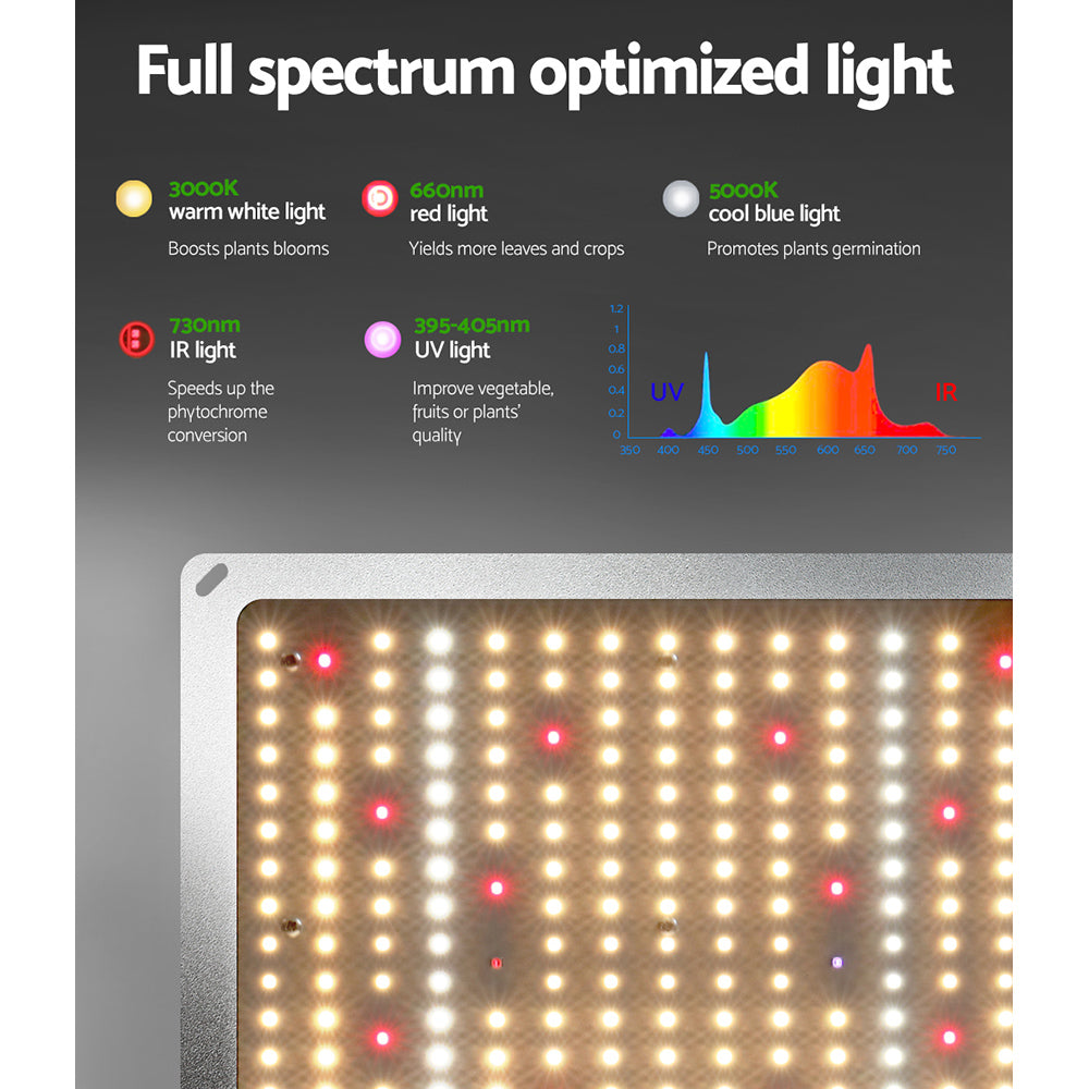 Greenfingers Grow Tent Light Kit 120x120x200CM 220W LED Full Spectrum
