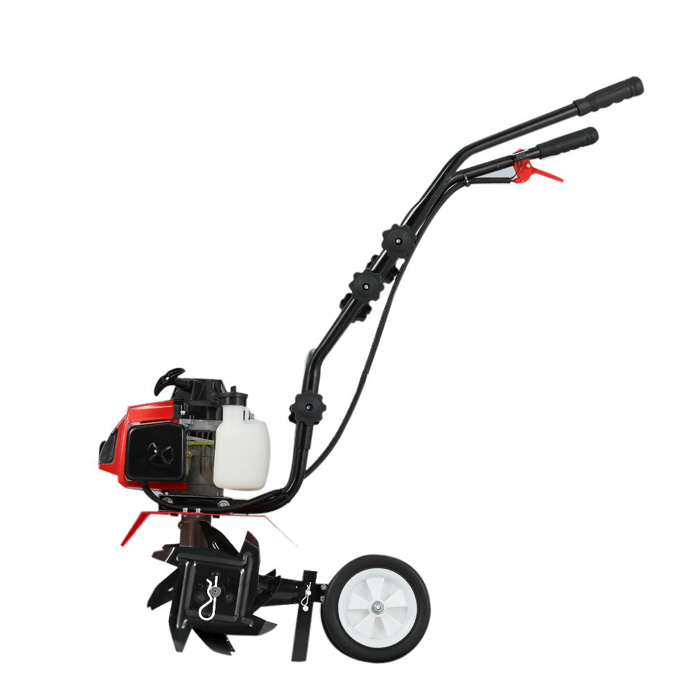 Giantz 63CC Tiller Garden Cultivator Rototiller 4 Blades Soil Plower Rotary Hoe