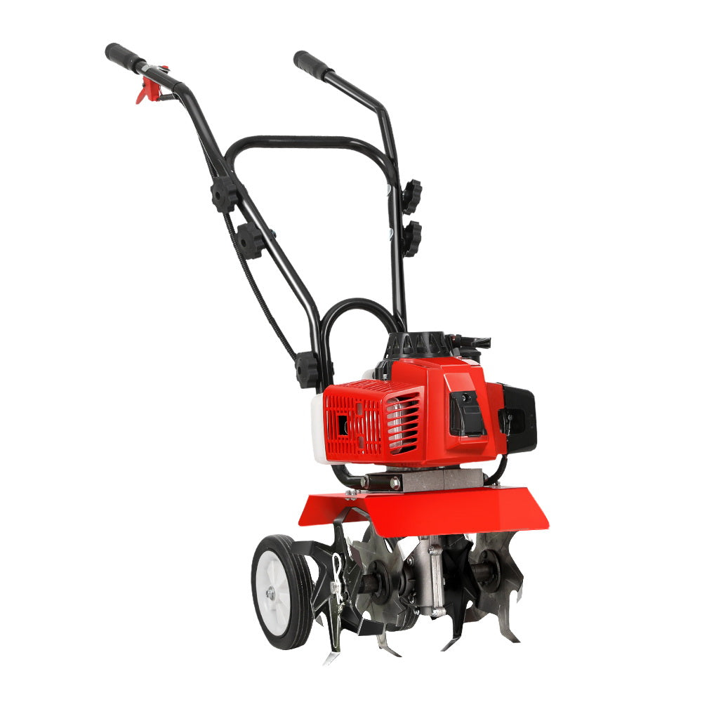 63CC Tiller Garden Cultivator Rototiller 4 Blades Soil Plower Rotary Hoe