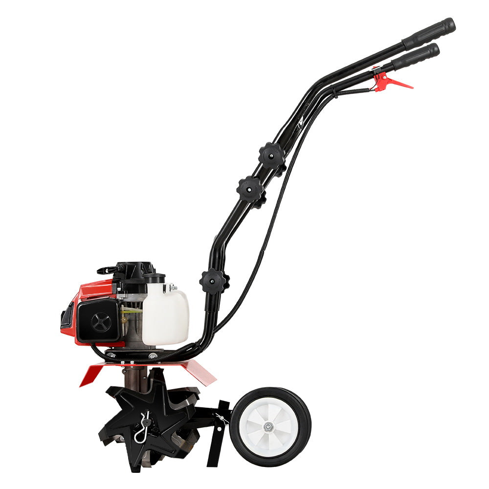 Giantz 63CC Tiller Garden Cultivator Rototiller 4 Blades Soil Plower Rotary Hoe