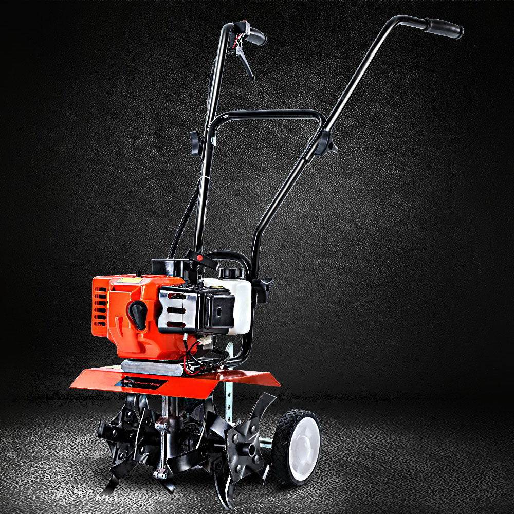 65CC Tiller Rototiller Garden Cultivator 4 Blades Soil Power Rotary Hoe