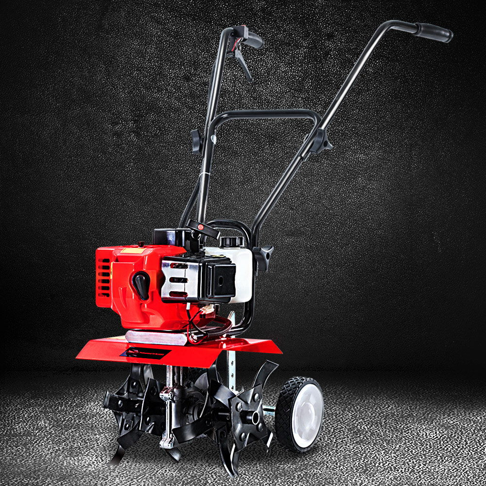 65CC Tiller Rototiller Garden Cultivator 4 Blades Soil Power Rotary Hoe
