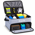 Everfit 2-Tier Car Boot Organiser Storage Bag Trunk Organiser with Ventilated Compartment Grey