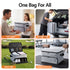 Everfit Golf Trunk Organizer for Car, 2-Tier Golf Storage Bag with Ventilated Shoe Compartment Grey