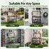 Gardeon Garden Tool Organizer Rack 16 Slots Rolling Garage Storage with Hooks
