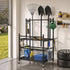 Gardeon Garden Tool Organizer Rack 16 Slots Rolling Garage Storage with Hooks