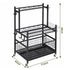 Gardeon Garden Tool Organizer Rack 16 Slots Rolling Garage Storage with Hooks