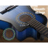 Classical Guitar 34 Inch Kids Beginner Nylon String with Bag Picks Blue