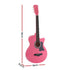 Alpha 38 Inch Acoustic Guitar Folk Cutaway Steel String Pink With Carry Bag