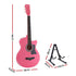 Alpha 38-Inch Acoustic Guitar, Linden Wood Body, Steel Strings, Pink, Full Size